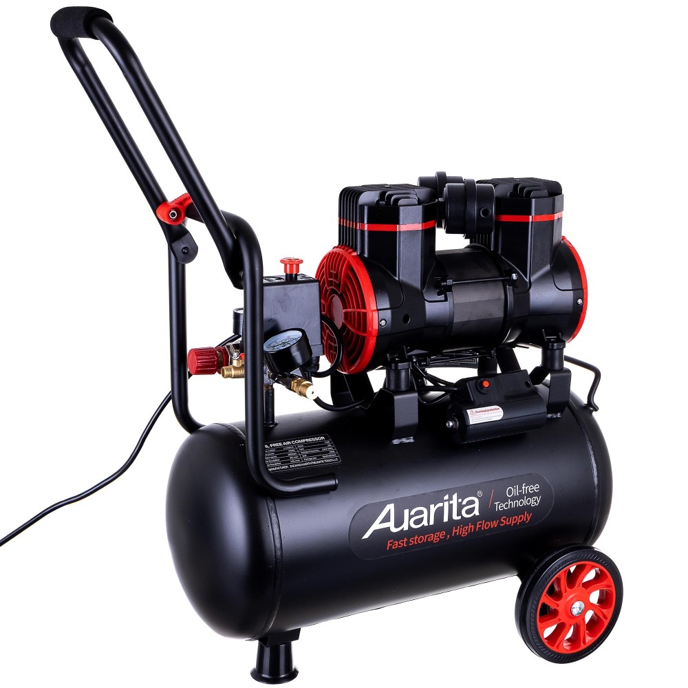 Auarita 24L 2-kolvkompressor 1450W 8 Bar - Mobile