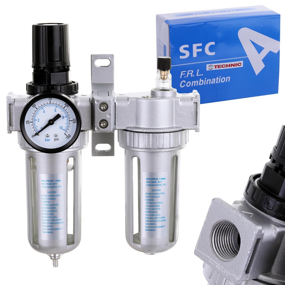 Reduktorfilter Dehüdrator Naolejacz kompressori 40um 1/2 "pneumaatiline