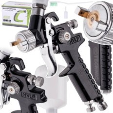 Mini HVLP Maleri Paint Gun 1,0 Svart for 125 ml markeder