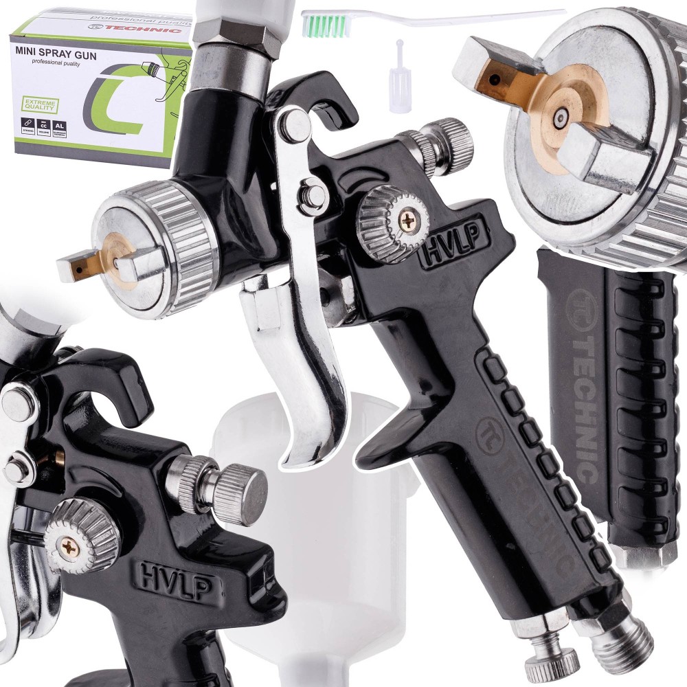 Mini HVLP Pittura Pistola per vernice 1,0 Nero per mercati 125ml