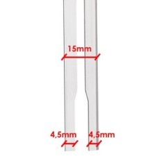 Lama di ricambio sostituibile per coltello termico per StyroFoam 15 cm diritti dritti