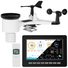 Bezvadu laika apstākļu stacija Solar 7in1 LCD WiFi 100m