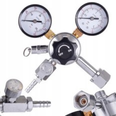 CO2 reducer for water wine beer cider cider fuse 2 manometers
