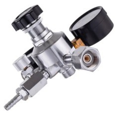 CO2-Reduzierer für Wasser-Wein-Bier-Apfelwein-Cider-Sicherung 2 Manometer