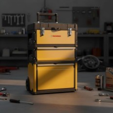 JF-A305ACD Caja de herramientas de 3 piezas pintada