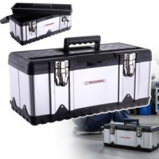 INOX Metal Toolbox 46cm nerūdijančio plieno įrankiai