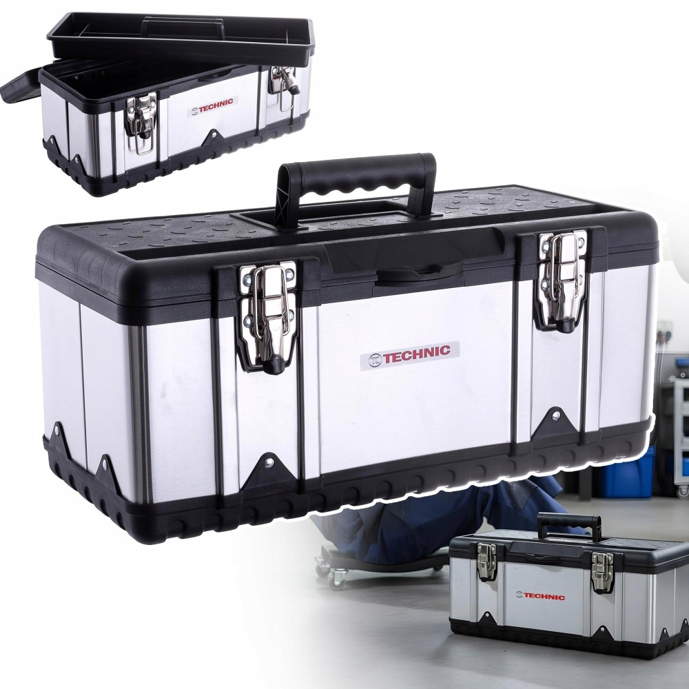 INOX fém szerszámok Box 46cm Az eszközök rozsdamentes acél