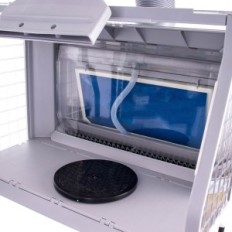 HS-E600 lakcabine met watergordijn