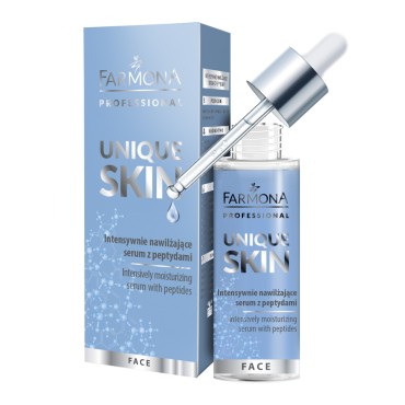 Farmona UNIQUE SKIN Intensief Hydraterend Serum met Peptiden 30 ml — vooraanzicht