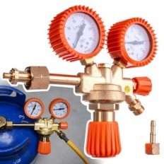 Reducer 2083 voor propaan (2-manom.) MAXI Messing