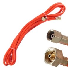 Propán 5m égő tömlő 3 / 8 "LH dió - W21.8x1 / 4" LH (nagy henger)