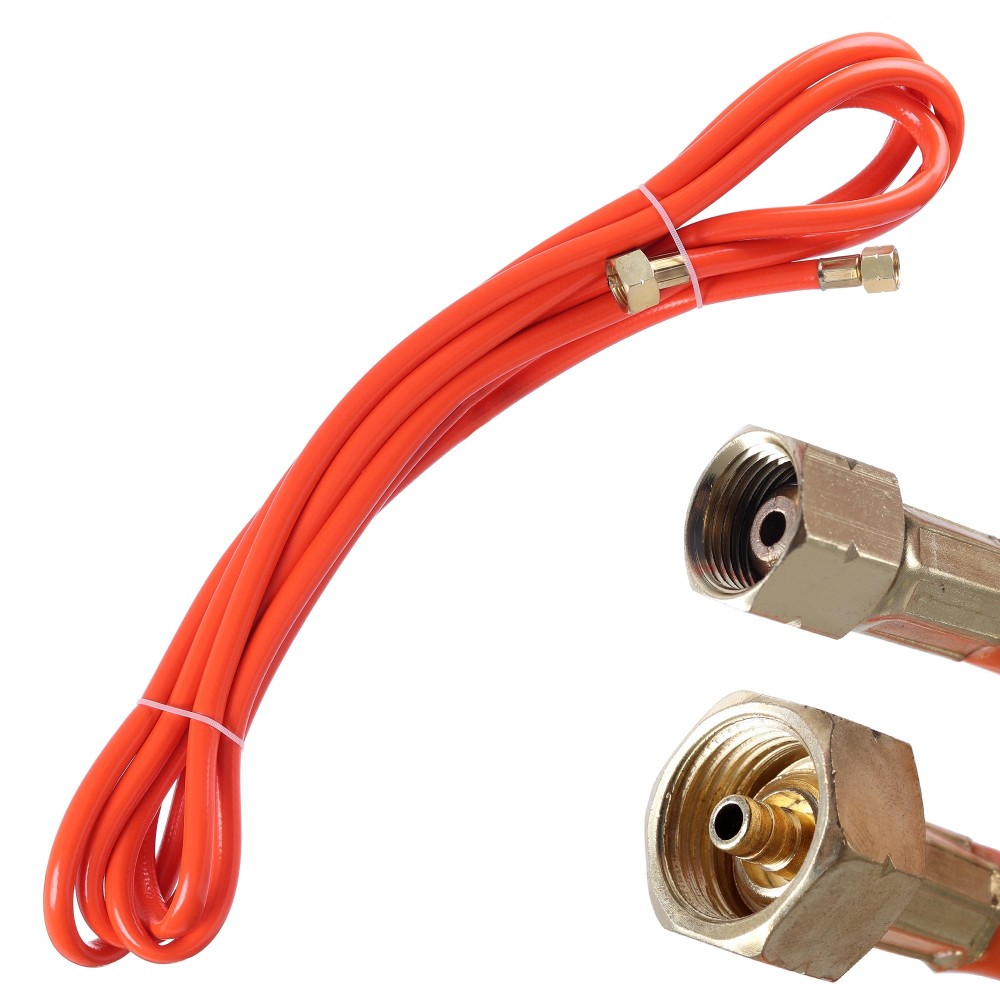 Propan 5m slange til brenner med 3/8 "nøtter - W21,8x1 / 4" LH (stor sylinder)