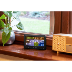Bezvadu laika apstākļu stacija Solar LCD WiFi 100m