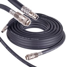 Pneumatisk slang 10M 20BAR Gummi Elastisk 8x14mm för kompressorkabel