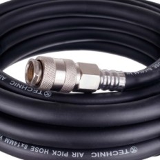 Mangueira pneumática 20m 20bar borracha elástico 8x14mm para cabo de compressor