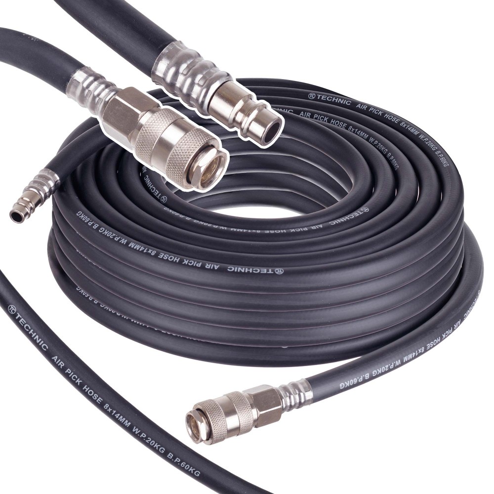 Tubo pneumatico 15m 20bar Elastico Elastico 8x14mm per cavo del compressore