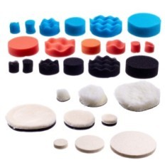 Grinder poliravimo pneumatinė kempinė kailio kailiai 25mm 50mm 75mm kpl 48pcs