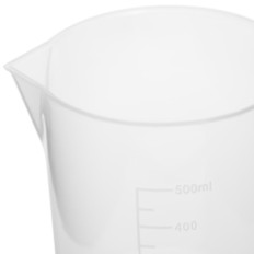 Laboratorijska plastična čaša z igriščema 500 ml - 10 kosov.