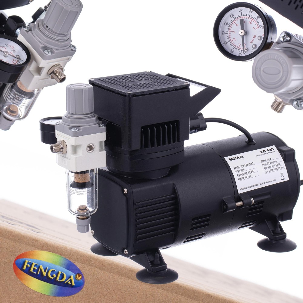 Compresseur AG-420 pour Airbrush 2 Ventilateurs