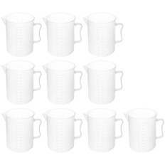 Plastični laboratorijski čaša z igriščema 1000 ml - 10 kosov.