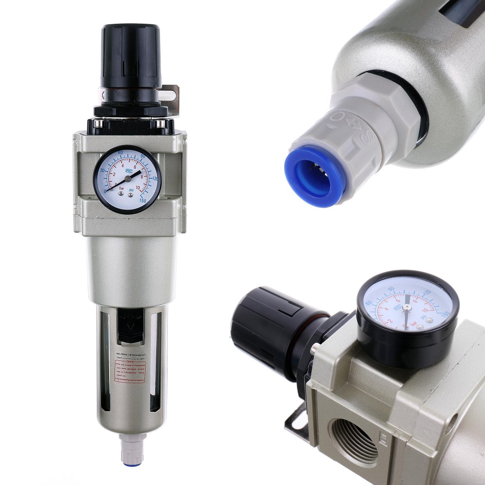 Filtro Deweratore Riduttore per pressione aria 1CAL 20UM Trigger automatico