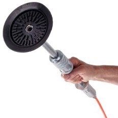 Pneumatic set for removing dents a slotworthy hammer to the car body