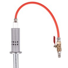 Pneumatic set for removing dents a slotworthy hammer to the car body