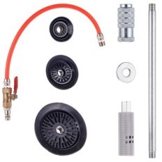 Pneumatic set for removing dents a slotworthy hammer to the car body