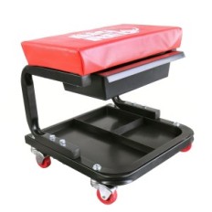 Workshop Workshop Workshop Chair Drawer Wheel Beared Big Red