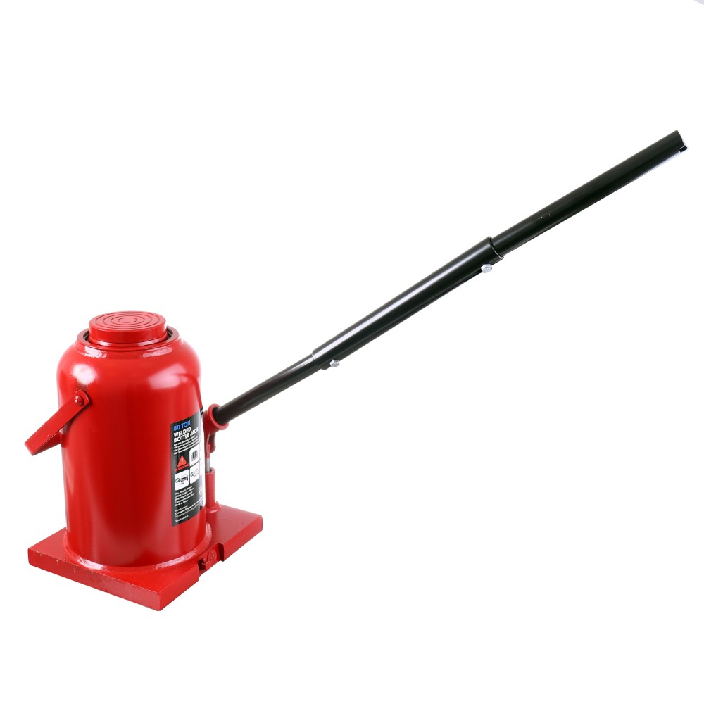 Hydraulická hydress 50 tun Velká červená láhev vlevo vlevo