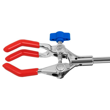 Support de laboratoire avec équipement, 3 anneaux, 3 supports.