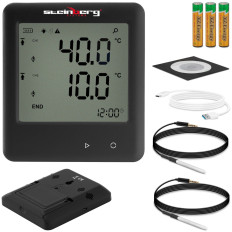 Temperature recorder Thermometer Range -40 to 125C Micro USB LCD IP54