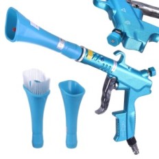 Washing gun for washing cleaning upholstery two nozzles brush