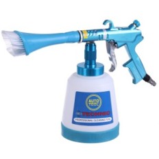 Wassen van het geweer voor het wassen van reinigingsstoffering Twee nozzlesborstel