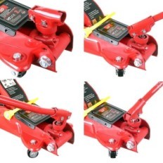 Hydraulische liftkikker 2 t Low-profile 89-359mm Roterend frame