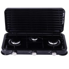 Copertura copiatura del gas turistico Camping 3 Bruciatore 2x2,2KW 1x1.1kw