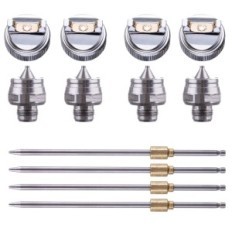 4x pistolet pistolet HVLP 1.4 1,7 2,0 2,5 mm pour la peinture noire