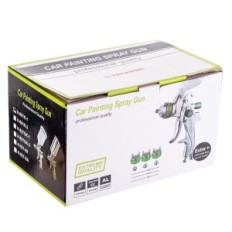 4x pistolet pistolet HVLP 1.4 1,7 2,0 2,5 mm pour la peinture noire