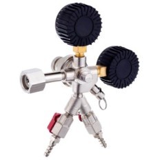 CO2 Reducer for vannvin øl cider cider dual sikring 2x 8mm valor