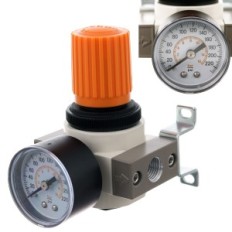 Riduttore d'aria con manometro da 1/4 per compressore