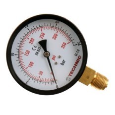 YT100-1 / 2 Manometer "0-25 bar 100 mm med nedre tråd