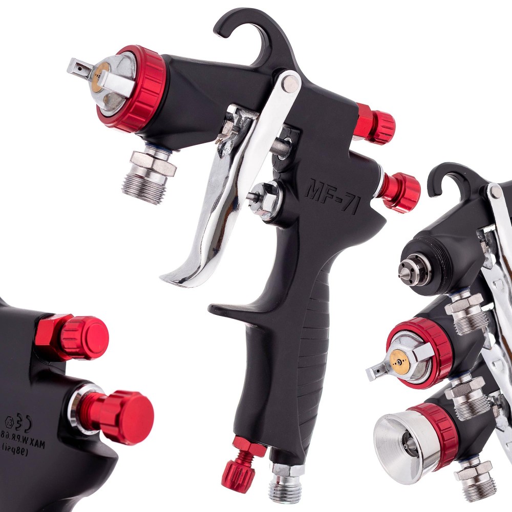 1,3mm pistola vernice 2 ugelli di pittura per il compressore di pittura aggregata