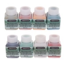 Pinturas acrílicas metálicas para 8x 30ml Timbertech Aerografers 8x