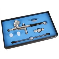 Modelování aerograph 3x tryska 0,2 mm 0,3 mm 0,5 mm + Sada rychlého konektoru