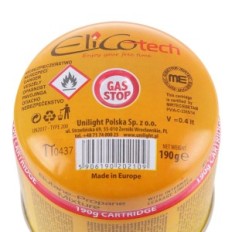 GTU_02 Kartusz Propan 190G 60190 ELICOTECH PLIED PHONT-STOP