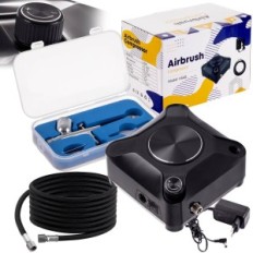 Aerógrafo Compressor Aerógrafo 0,3 Mangueira 170cm Auto Stop Compressor Ajuste