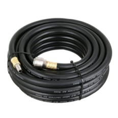 Flexibele pneumatische slang 10x17mm 10m rubber met snelkoppelingen