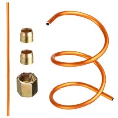 AACE060 6mm 60cm caurule ar kronšteinu gredzenu