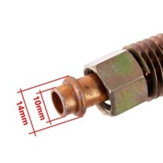 BP03 3/8 "-3/8" 60 cm met radiator voor compressorkop 24 / 50L