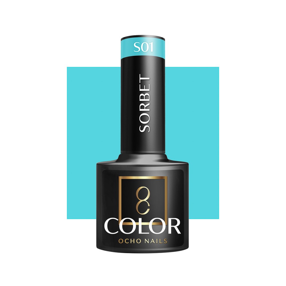 OCHO NAILS Hibridni lak za nokte Sorbet S01 - 5 g — pogled sprijeda